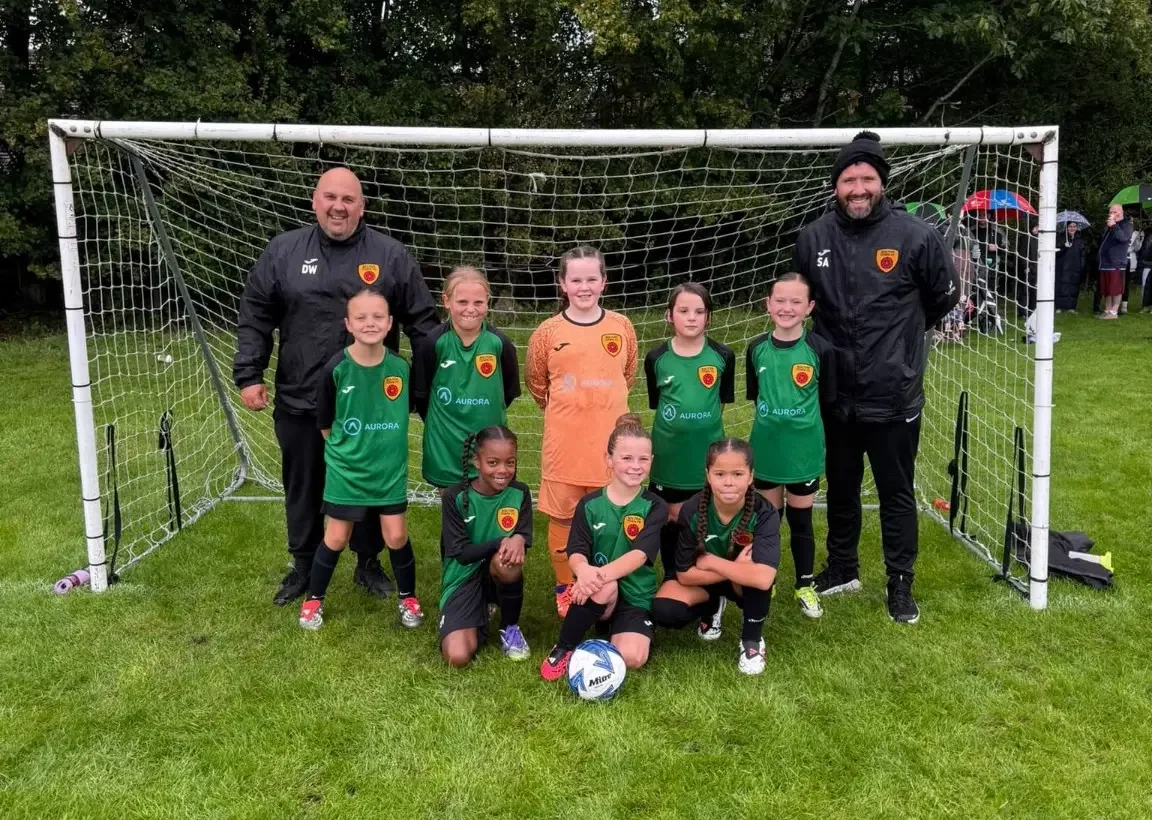 Bolton Town Hedgehogs squad with their coaches