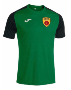 Dark green shirt with black sleeves