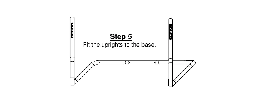 Official Samba 12 x 6 Trainer Goal assembly diagram - step 5