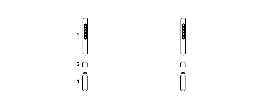 Official Samba 12 x 6 Trainer Goal assembly diagram - step 3