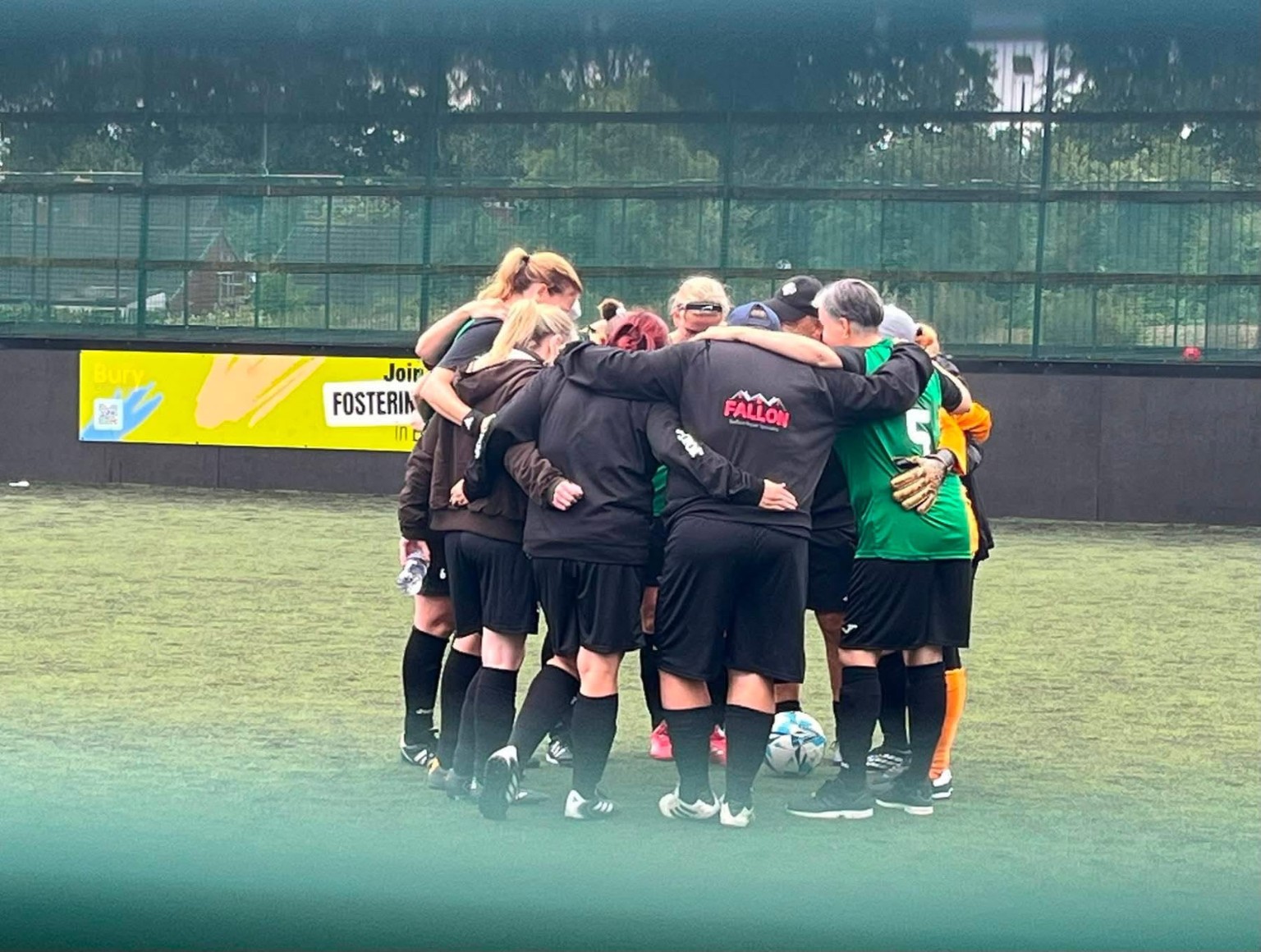 Supporting each other, on and off the pitch.